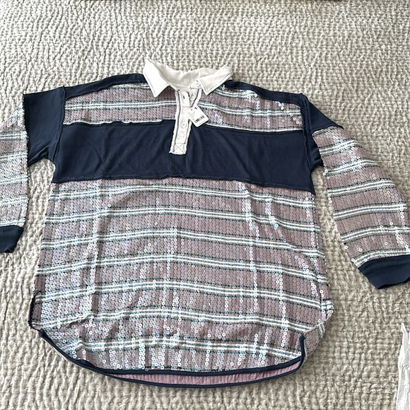 NWT- We the Free Party Favors Rugby Tee - M - Picture 3 of 7